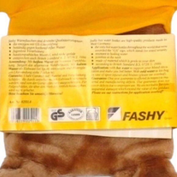 "fashy" Kuschel Children's Hot Water Bottle & Plush Teddy Bear Cover Unused - Picture 9 of 9